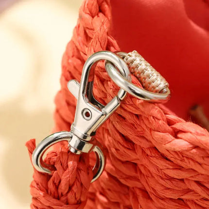 MyGiftHome Women's Handwoven Straw Handbag Crossbody Shoulder Bag