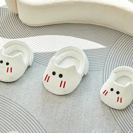 MyGiftHome Cat Slipper Bed Semi-Closed Pet Nest-White