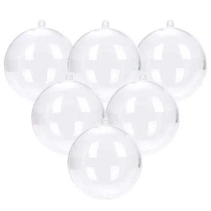 MyGiftHome Christmas Transparent Ball Plastic Christmas Trees Open Ball Box