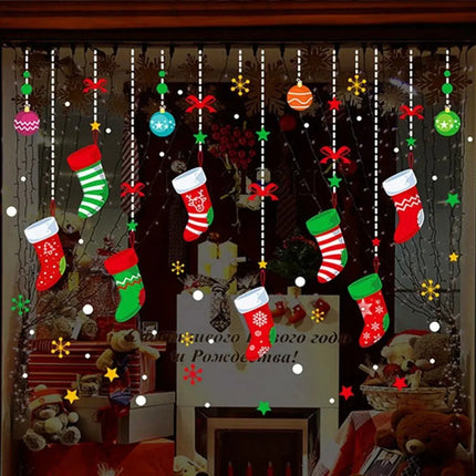 MyGiftHome Christmas Window Clings Stickers Wall Decals