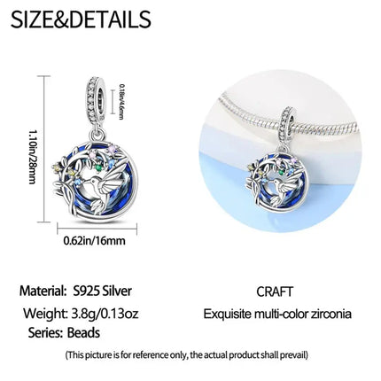 MyGiftHome S925 Silver Bead Charm for DIY Jewelry
