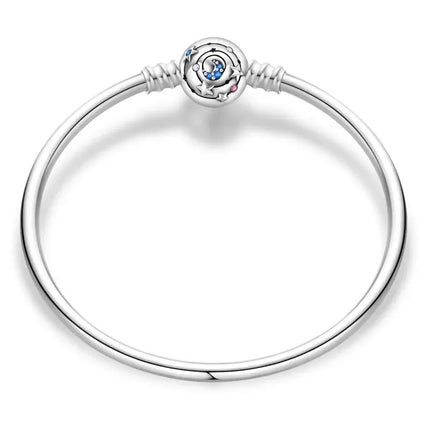MyGiftHome S925 Silver Bangle Bracelet with Pendant