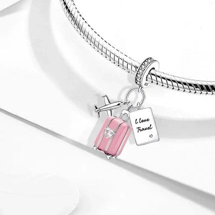 MyGiftHome 925 Sterling Silver Love Heart Charms