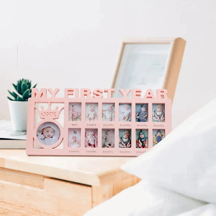 MyGiftHome My First Year Picture Frame for Baby