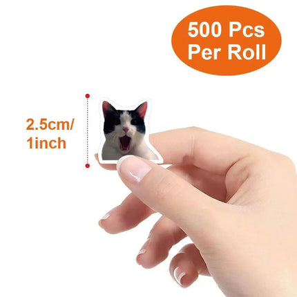 MyGiftHome Cat Graffiti Stickers 500PCS Per Roll