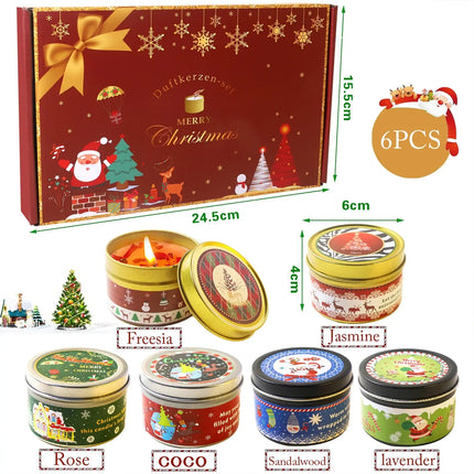 MyGiftHome Christmas Dry Flower Aromatherapy Candle Set