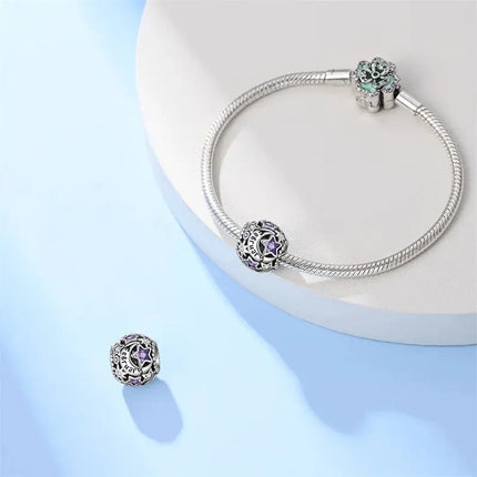 MyGiftHome 925 Sterling Silver Birthstone Beads for DIY Jewelry