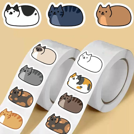 MyGiftHome 500PCS Kawaii Cartoon Cat Decals MyGiftHome