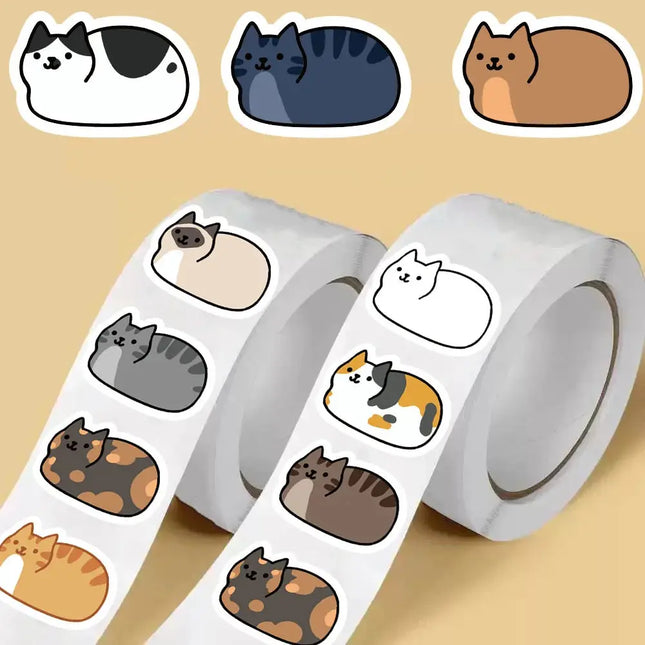 MyGiftHome 500PCS Kawaii Cartoon Cat Decals MyGiftHome
