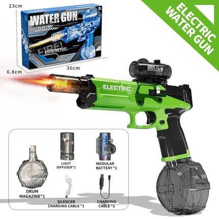 MyGiftHome Electric Water Gun Long Range Blaster-Green