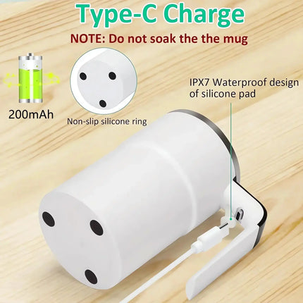 MyGiftHome 13oz Automatic Self Stirring Coffee Mug with Temperature Display