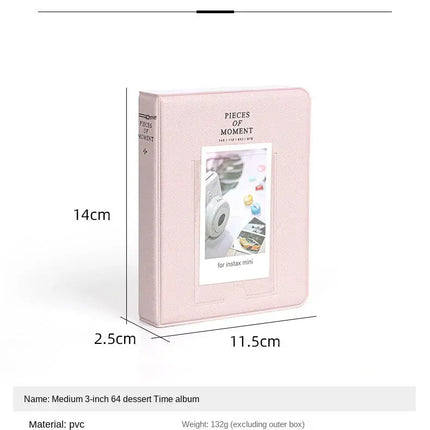 MyGiftHome 64 Pockets Photo Album for Fujifilm Instax Mini Film Dimensions