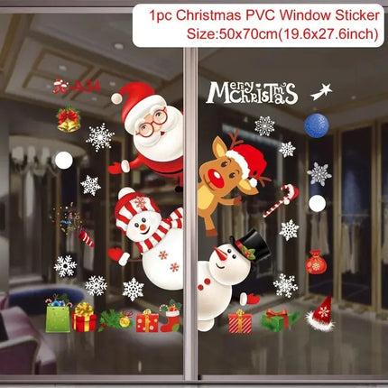 MyGiftHome Christmas Window Clings Stickers Wall Decals
