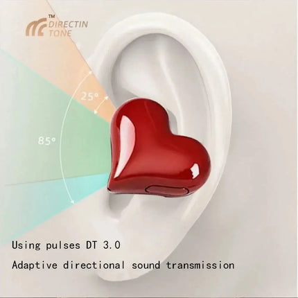 MyGiftHome Heart Shaped Earbuds Bluetooth Wirelessm Earphones