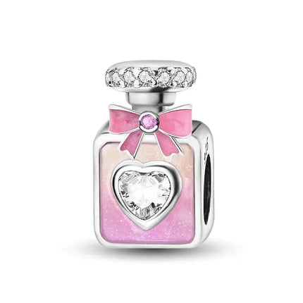 MyGiftHome 925 Sterling Silver Love Heart Charms-Style 19