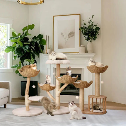 MyGiftHome Multi-Level Cat Tower with Scratching Posts
