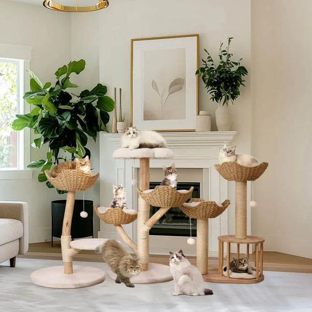 MyGiftHome Multi-Level Cat Tower with Scratching Posts