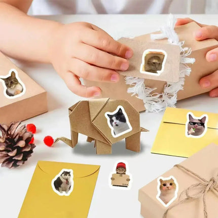 MyGiftHome Cat Graffiti Stickers 500PCS Per Roll