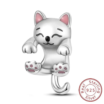 MyGiftHome S925 Silver Pink Charms DIY Jewerlry Accessories