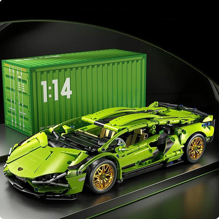 MyGiftHome Lamborghini Sián Building-Block Race-Car Set