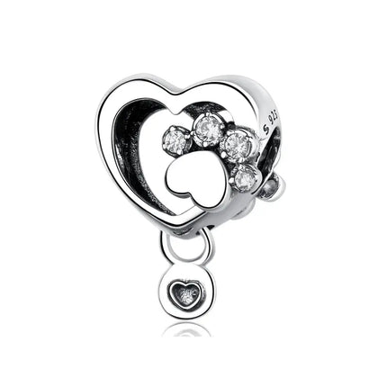 MyGiftHome S925 Silver Pet Charms for DIY Jewelry