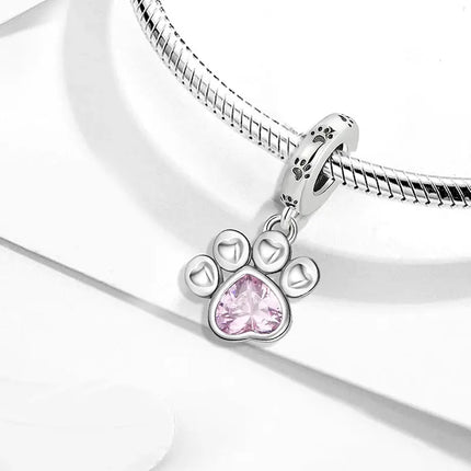 MyGiftHome 925 Sterling Silver Love Heart Charms