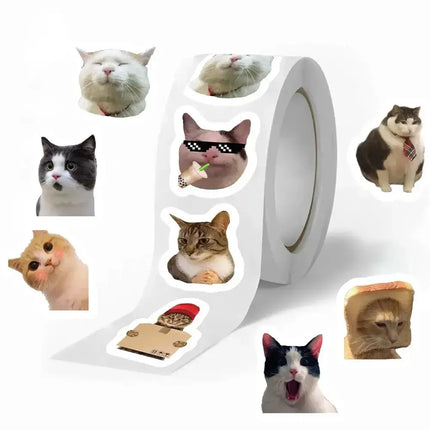 MyGiftHome Cat Graffiti Stickers 500PCS Per Roll