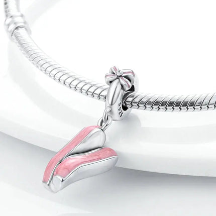 MyGiftHome S925 Silver Pink Charms DIY Jewerlry Accessories