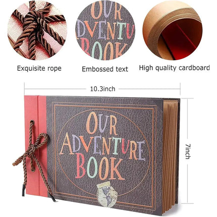 Our Adventure Book Scrapbook Photo Album 40 Pages