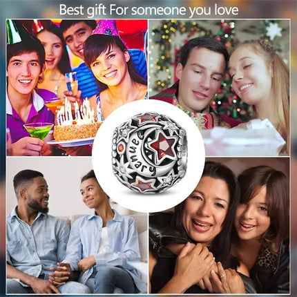 MyGiftHome 925 Sterling Silver Birthstone Beads for DIY Jewelry