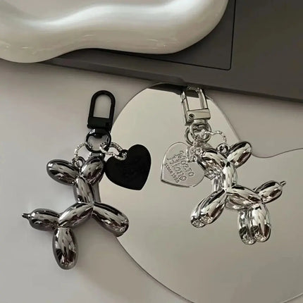 MyGiftHome Metallic Balloon Dog Keychain Bag Pendant