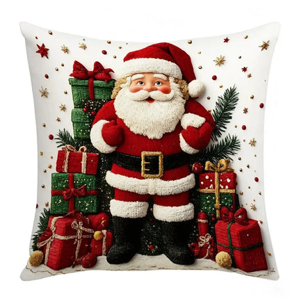 MyGiftHome Christmas Pillow Covers Santa Pattern