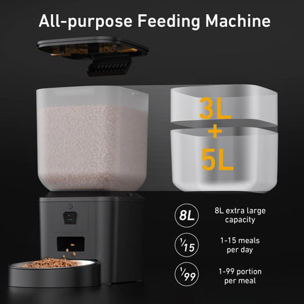 MyGiftHome Automatic Cat Feeder with 1080P Camera
