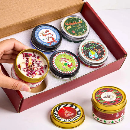 MyGiftHome Christmas Dry Flower Aromatherapy Candle Set
