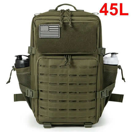 MyGiftHome 25L/45L Military Tactical  Backpack for Outdoors-Green 45L