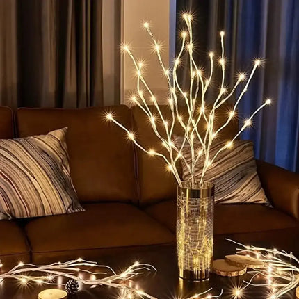 MyGiftHome Birch Branch Lights 20 LED Battery Operated Christmas Decorations