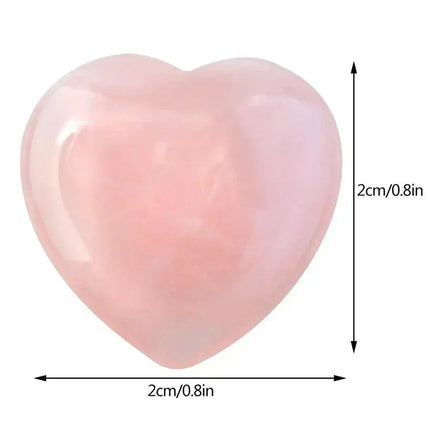 MyGiftHome Heart Shaped Natural Crystals Mineral Healing Stones