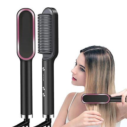 Hair Straightener Professional Ptc Quick Heated Electric Hot Comb Hair  Comb Personal Care Multifunctional Hairstyle Brush 