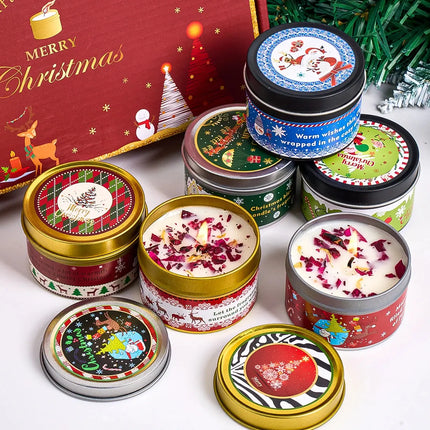 MyGiftHome Christmas Dry Flower Aromatherapy Candle Set