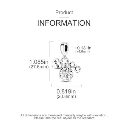 MyGiftHome S925 Silver Bead Charm for DIY Jewelry