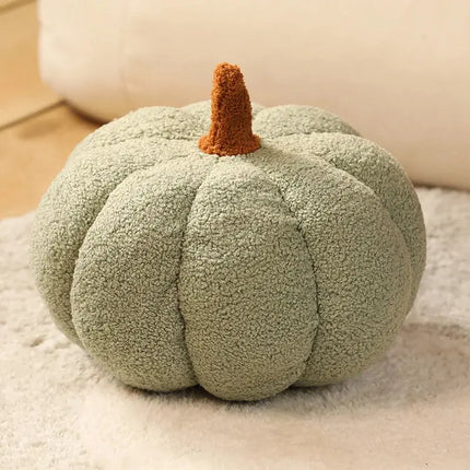 MyGiftHome Halloween Pumpkin Plush Toy Decorative Throw Pillow (20cm)-Green (Textured)