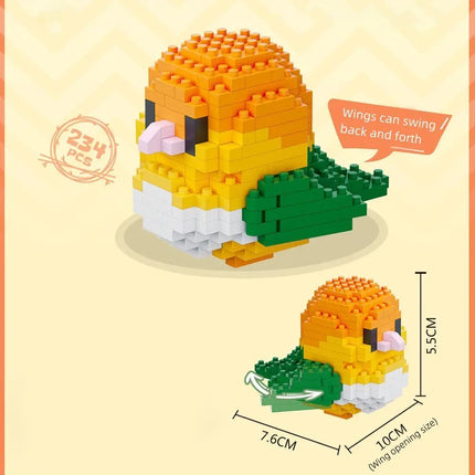 MyGiftHome Parrot Building Blocks 3D Bird Model