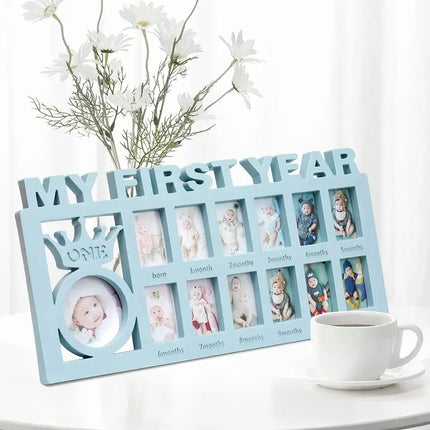 MyGiftHome My First Year Picture Frame for Baby