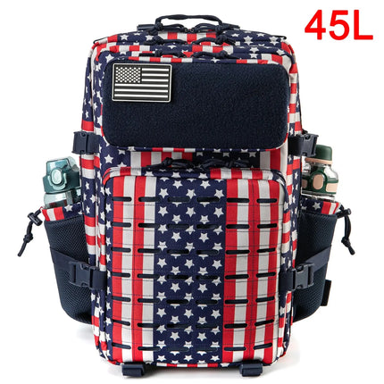 MyGiftHome 25L/45L Military Tactical  Backpack for Outdoors-Star Spangled 45L