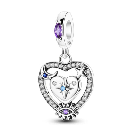 MyGiftHome S925 Silver Parent-Child Pendants for DIY Jewelry-Style 19