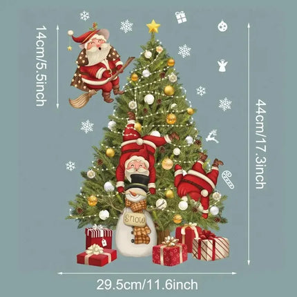 MyGiftHome Christmas Window Clings Stickers Wall Decals