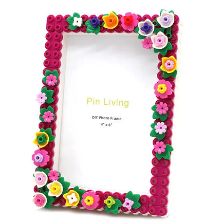 MyGiftHome DIY Floral Building Block Photo Frame