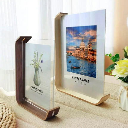 MyGiftHome Acrylic Wooden Photo Frame Herbarium Display Frame