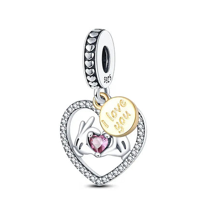 MyGiftHome S925 Silver Parent-Child Pendants for DIY Jewelry-Style 8