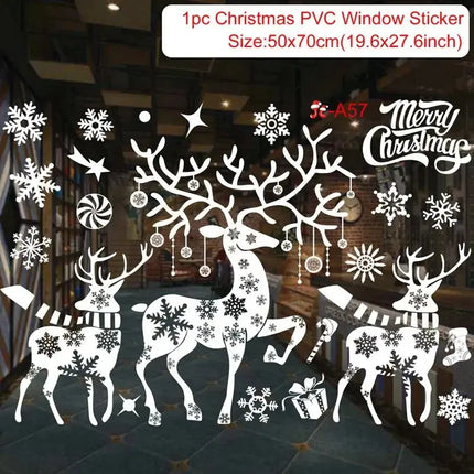 MyGiftHome Christmas Window Clings Stickers Wall Decals